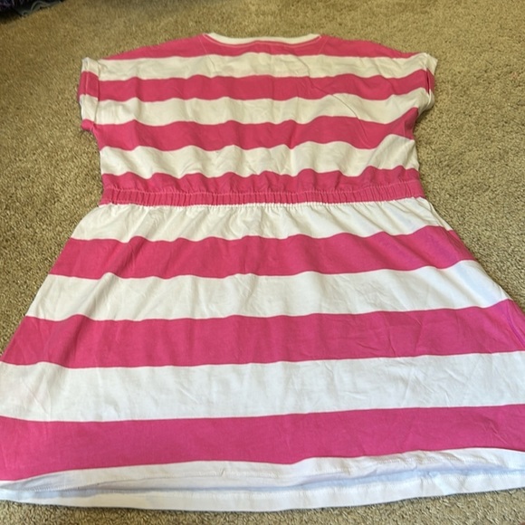 Juicy Couture Striped Dress Sequin Logo Pink White Gurls 3XL - Picture 6 of 6